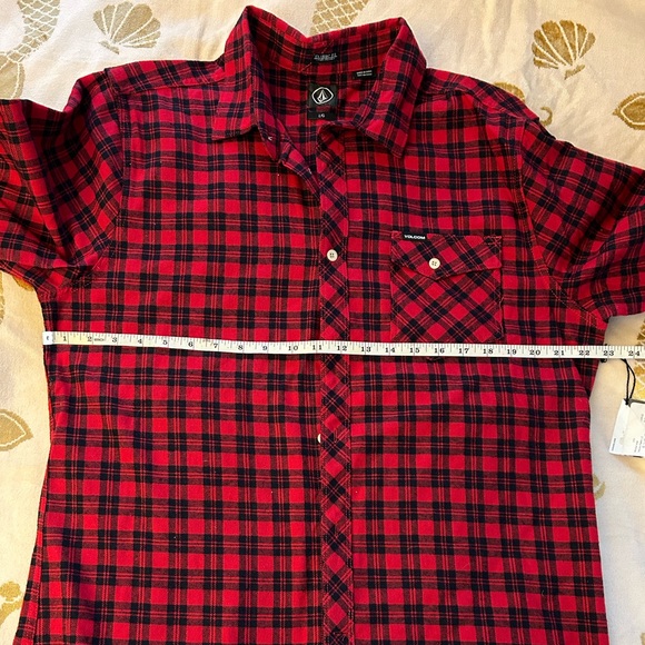 Volcom - Men’s Flartin long sleeve plaid button down flannel - Size Large - NWT - Picture 5 of 6